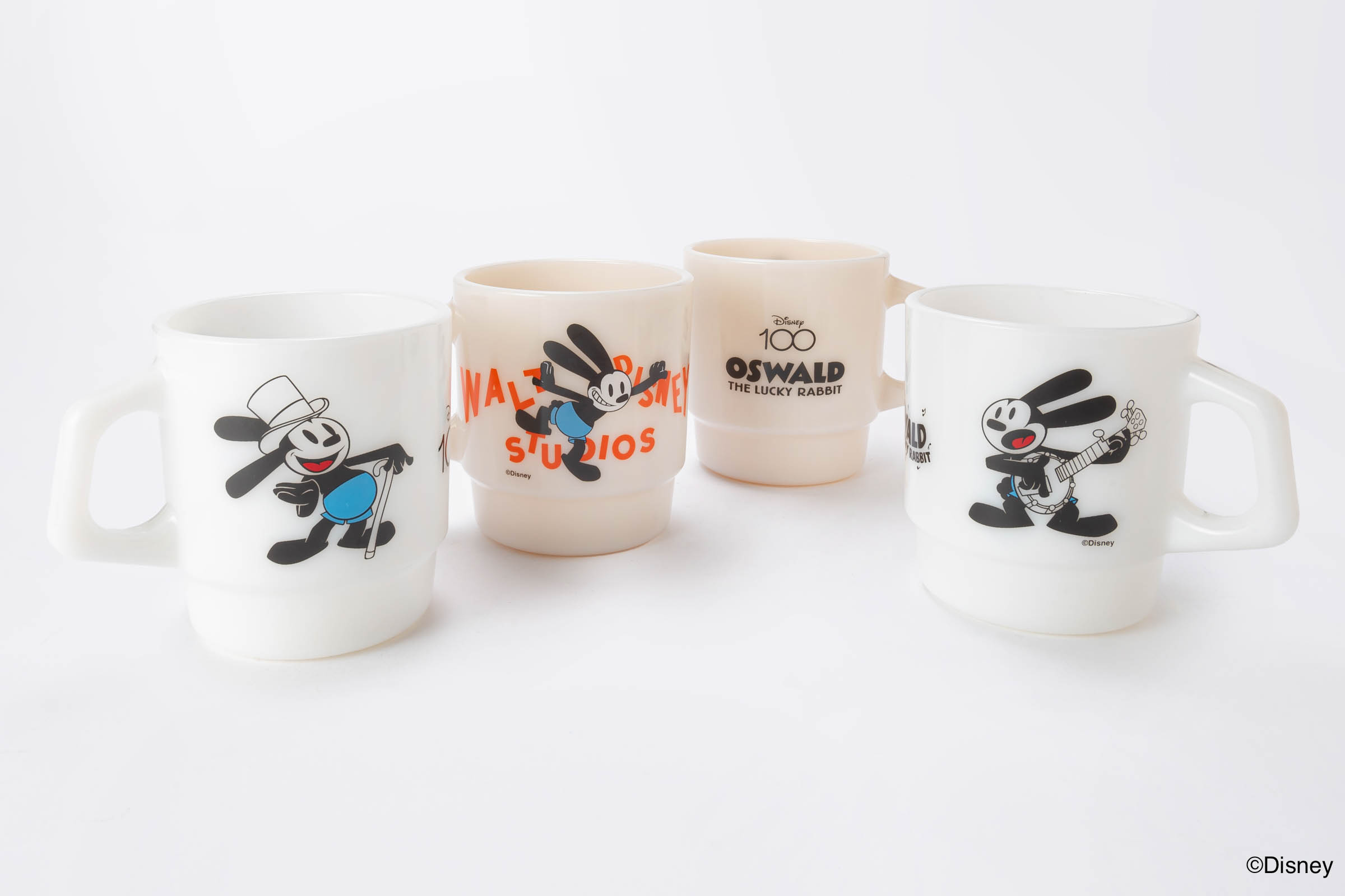 Fire-King スタッキングマグ Oswald the Lucky Rabbit [Disney100 OSWALD]