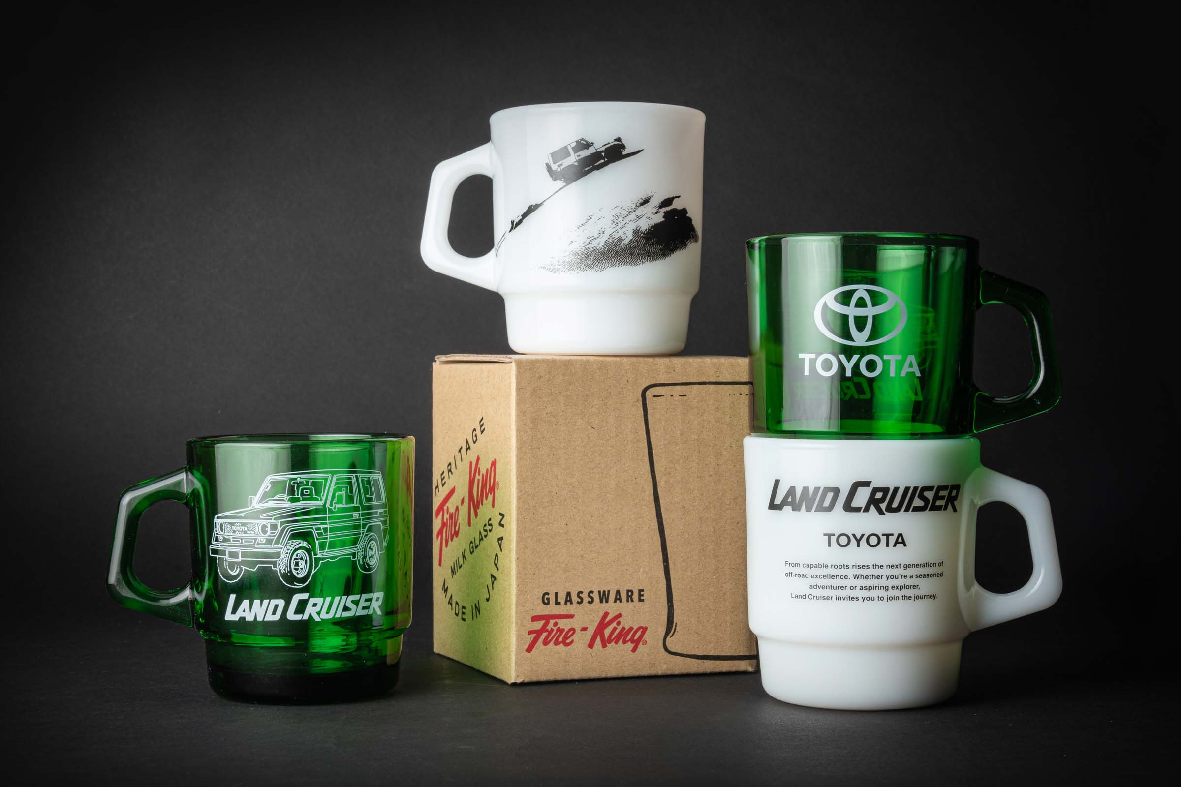 LAND CRUISER × Fire-King スタッキングマグ “OUTLINE”