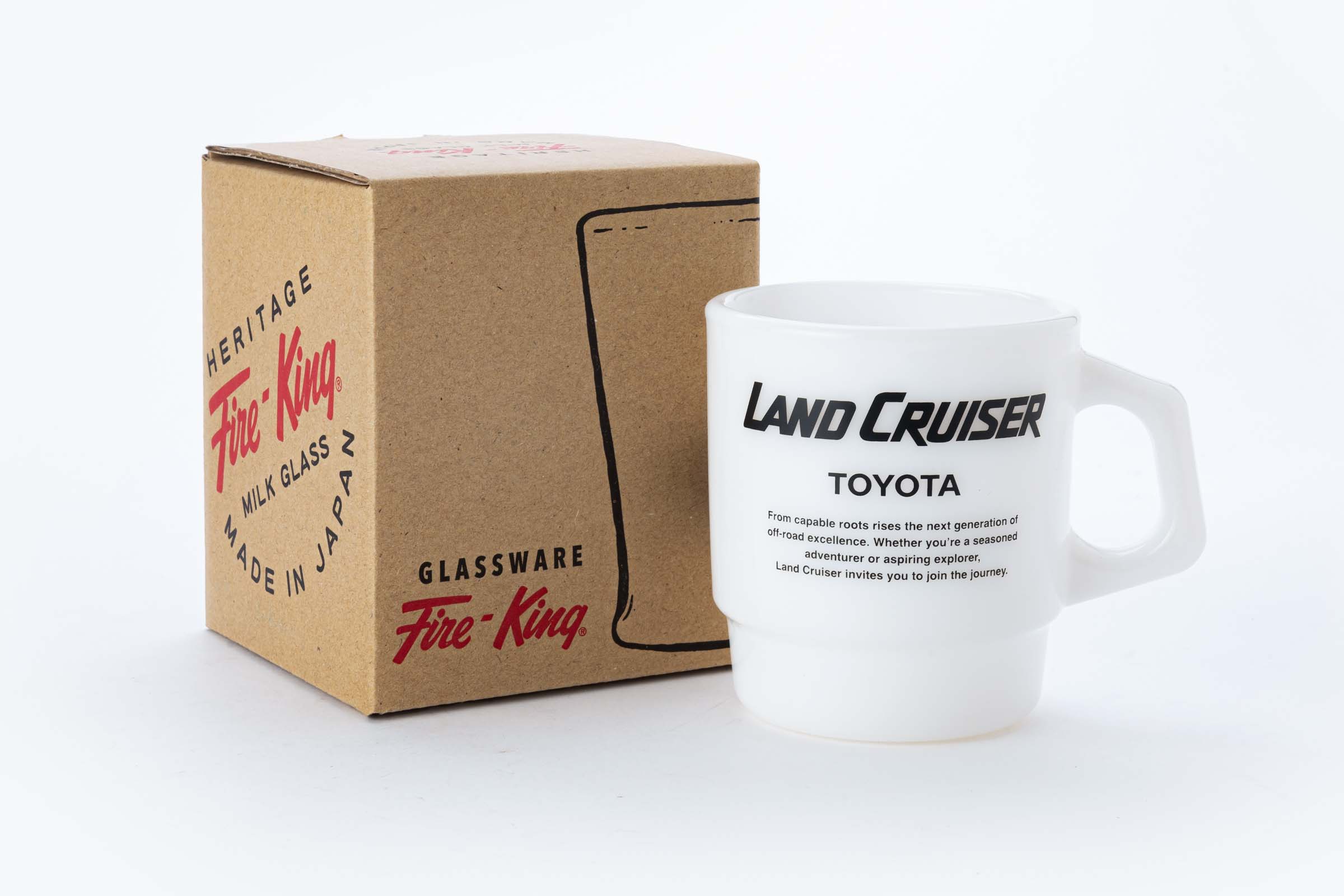 LAND CRUISER × Fire-King スタッキングマグ “DUNE” ミルクホワイト