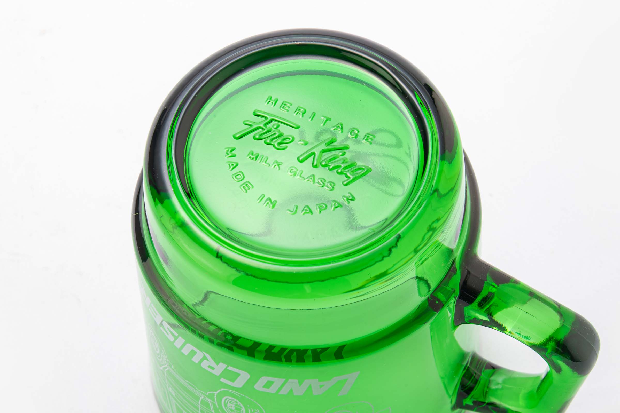LAND CRUISER × Fire-King スタッキングマグ “OUTLINE” フォレストグリーン